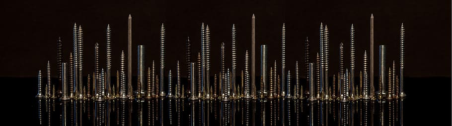 darkness, panorama, background, illuminated, screw, nails, architecture HD wallpaper