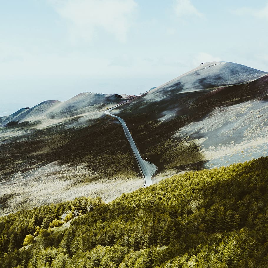 scenics - nature, beauty in nature, mountain, plant, sky, non-urban scene HD wallpaper