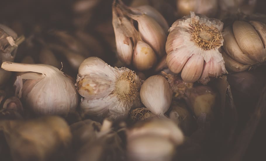assorted garlics, food and drink, freshness, vegetable, close-up HD wallpaper