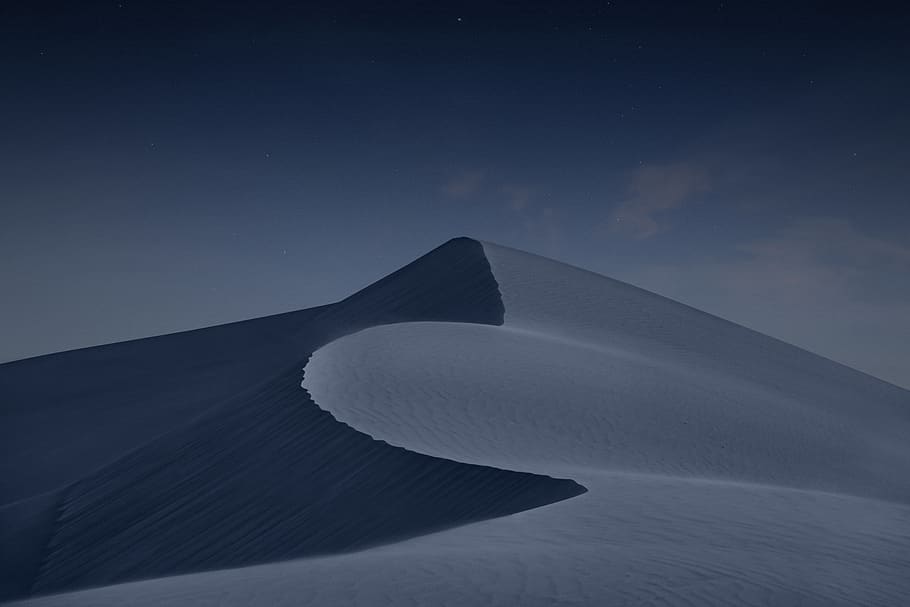 desert at night, sky, scenics - nature, beauty in nature, tranquil scene HD wallpaper