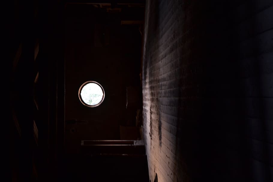 window, dark, old house, illuminated, indoors, architecture HD wallpaper