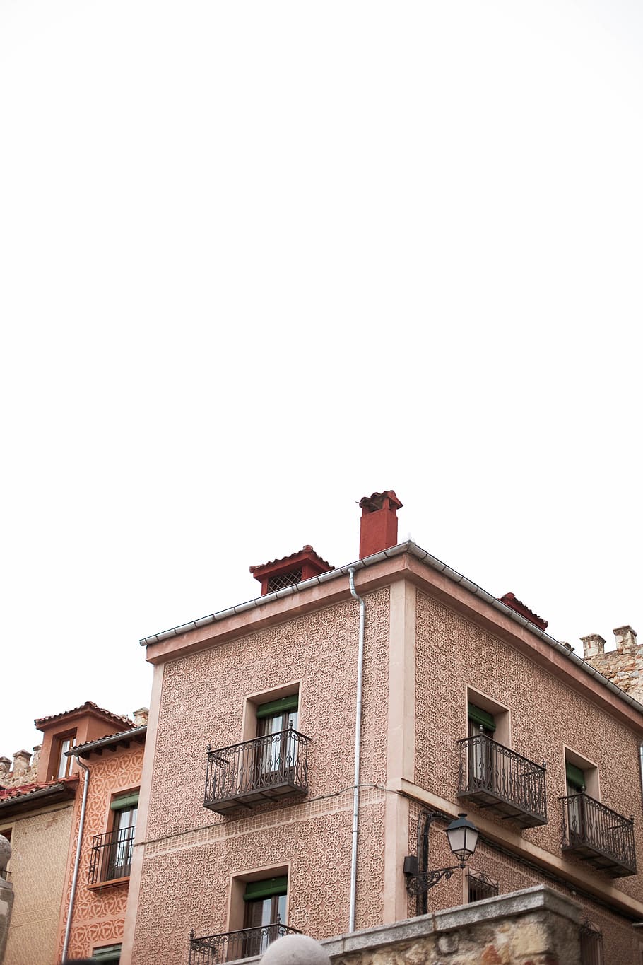 spain, segovia, architecture, lines, geometry, white, space HD wallpaper