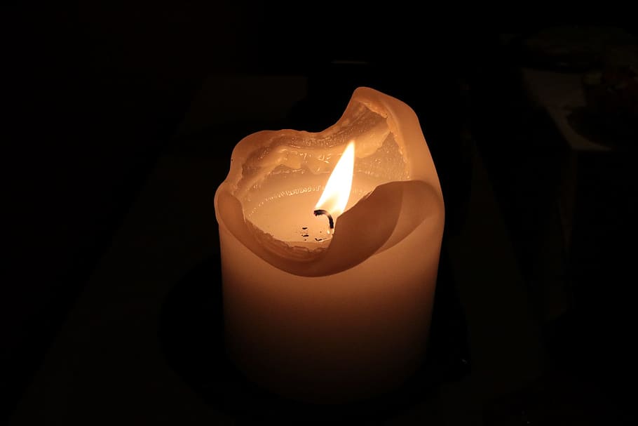 candle, object, wax, fire, burnin, flame, burning, illuminated HD wallpaper