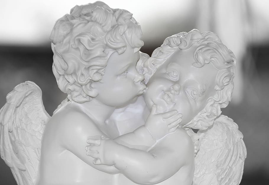 angel, fig, figure, object, sculpture, statue, human representation HD wallpaper