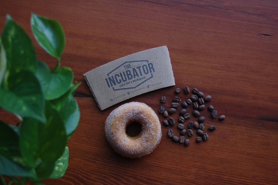 coffee, donuts, freshness, food, food and drink, table, still life HD wallpaper