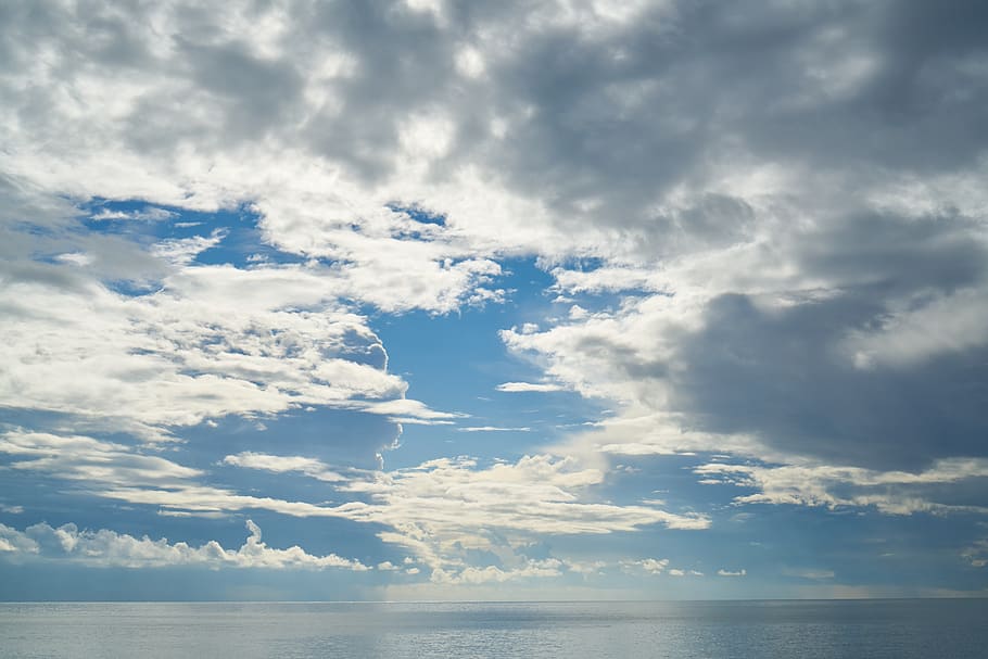 cloud, blue, sky, clouds, nature, color, landscape, atmosphere HD wallpaper