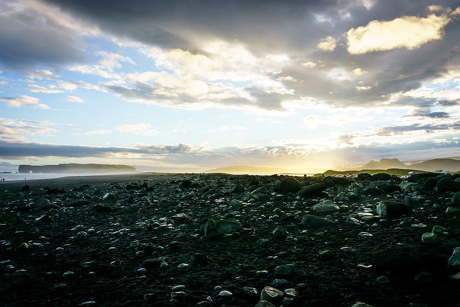 iceland, vik, cloud - sky, scenics - nature, environment, beauty in nature HD wallpaper