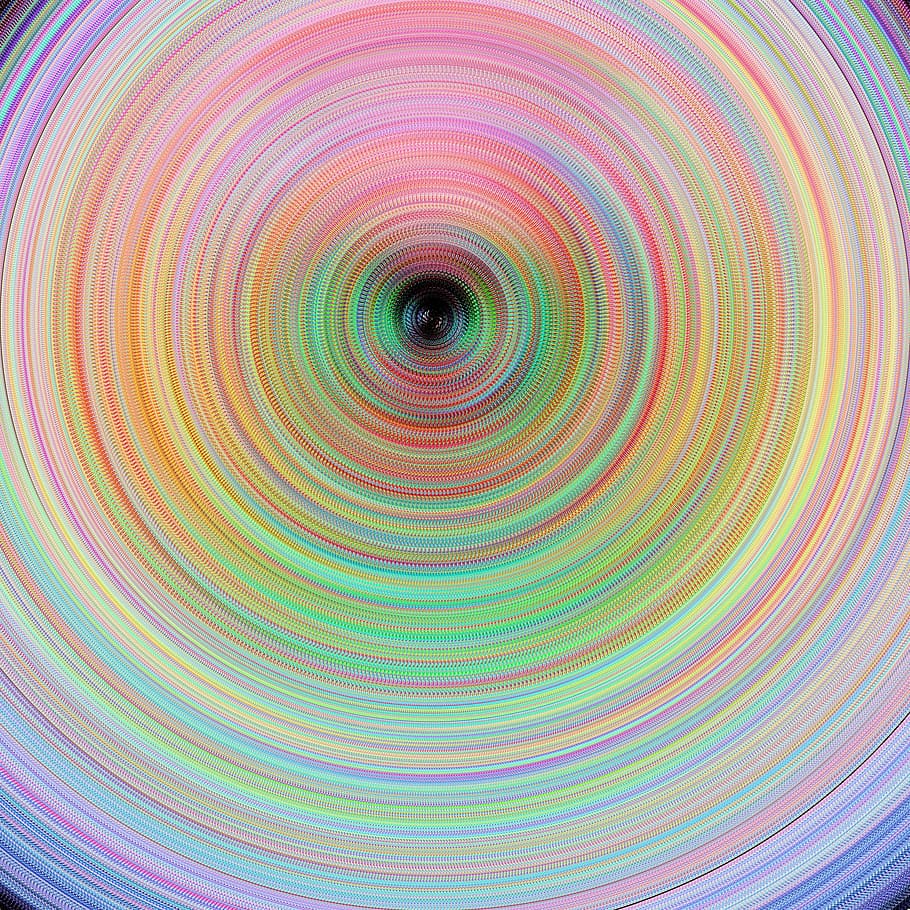-- a circular abstract with a unique pattern, aliens, art, background, HD wallpaper