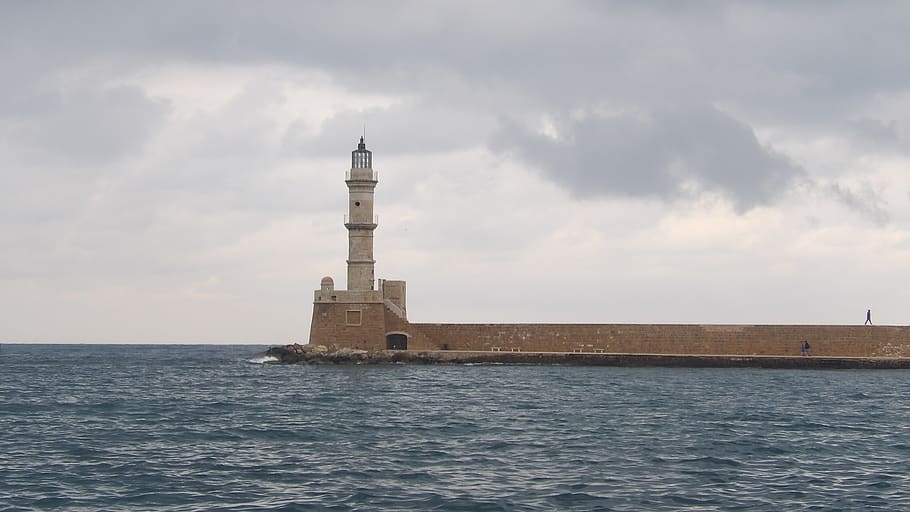 sea, clouds, sky, architecture, built structure, water, building exterior HD wallpaper