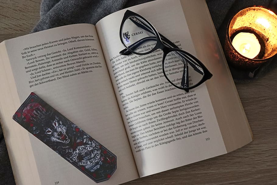 book, glasses, candle, read, paper, literature, learn, book pages HD wallpaper