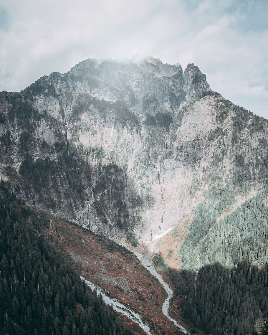 mountain ranges, nature, outdoors, peak, canada, ice, tree, plant HD wallpaper