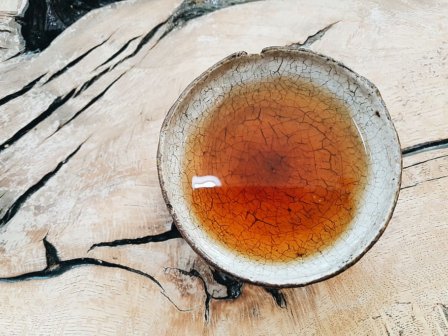 tea, teatime, korea, wood - material, table, directly above HD wallpaper