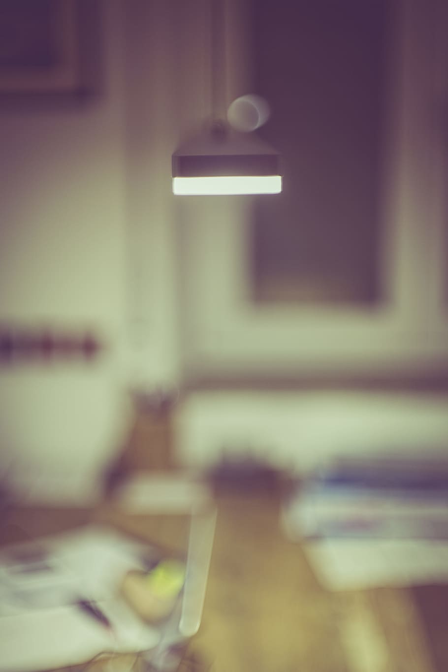 interior, lamp, abstract, blur, indoors, no people, seat, chair HD wallpaper