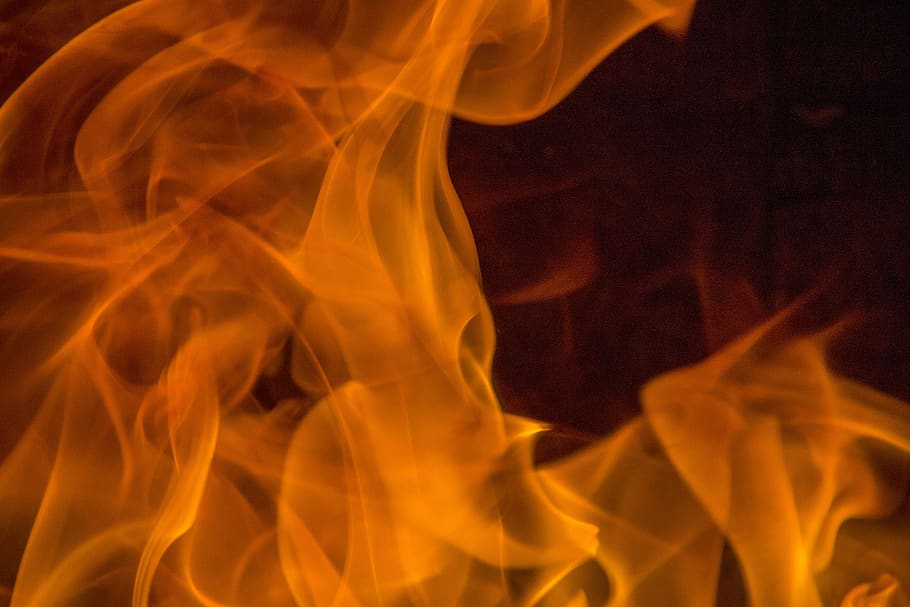 fire, calls, heat, hot, burn, fireplace, barbecue, flammable HD wallpaper
