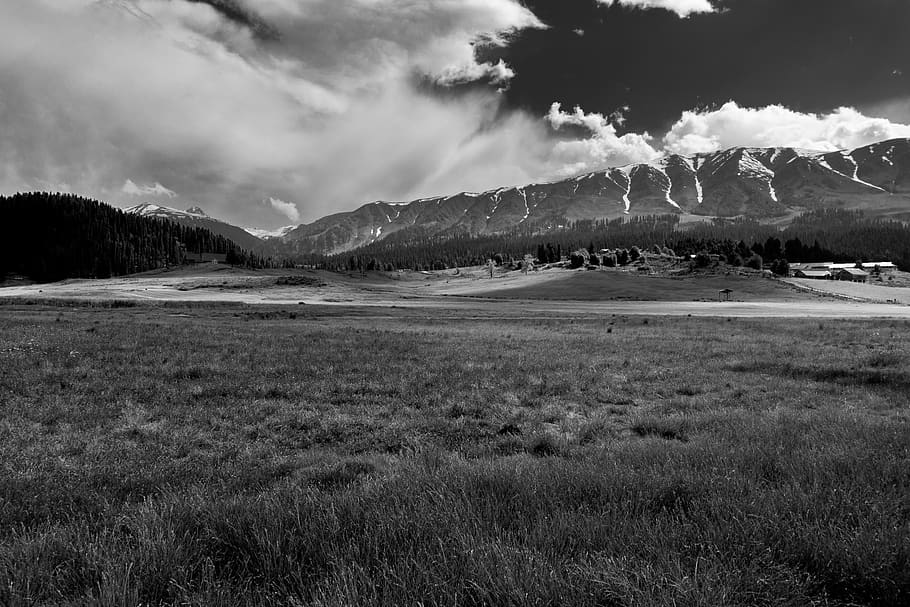 gulmarg, landscape, mountain, mountains, kashmir, india, cloud - sky, HD wallpaper