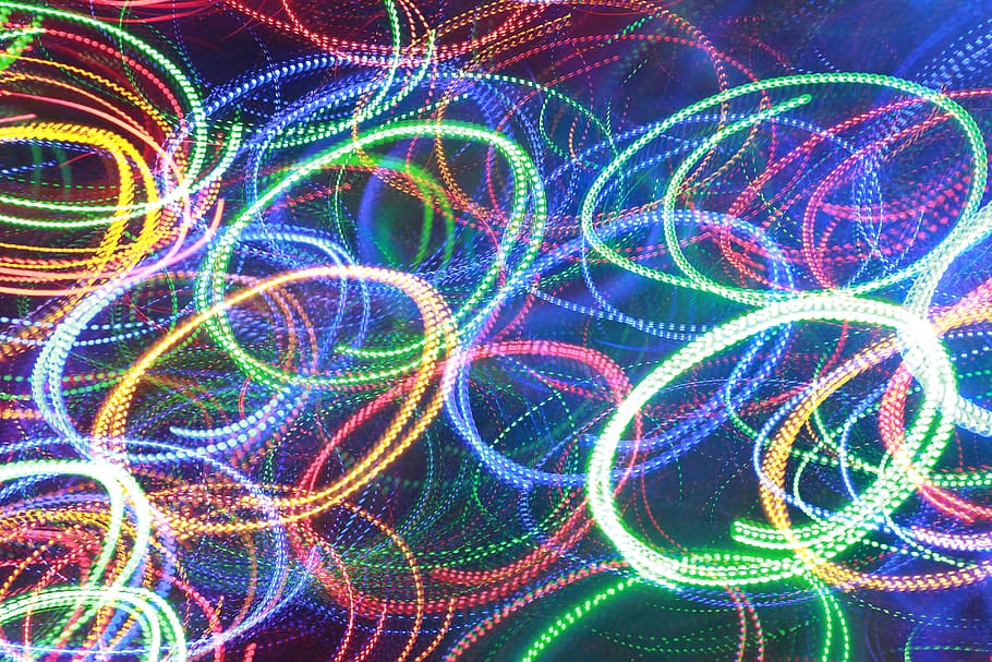 lighting, pattern, rug, ornament, fractal, neon, purple, colorful HD wallpaper