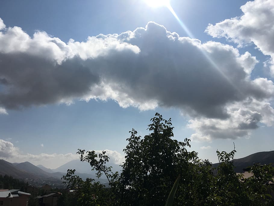 iran, mosha, sky, cloud - sky, tree, plant, beauty in nature HD wallpaper