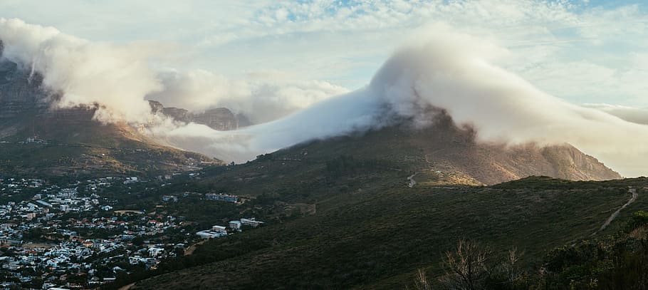 Mountain Scenery, clouds, condensation, daylight, environment HD wallpaper