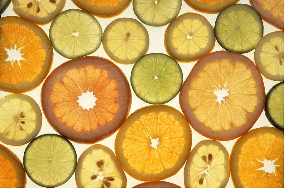 slice, sliced, lemon, citrus, food, orange, food and drink HD wallpaper