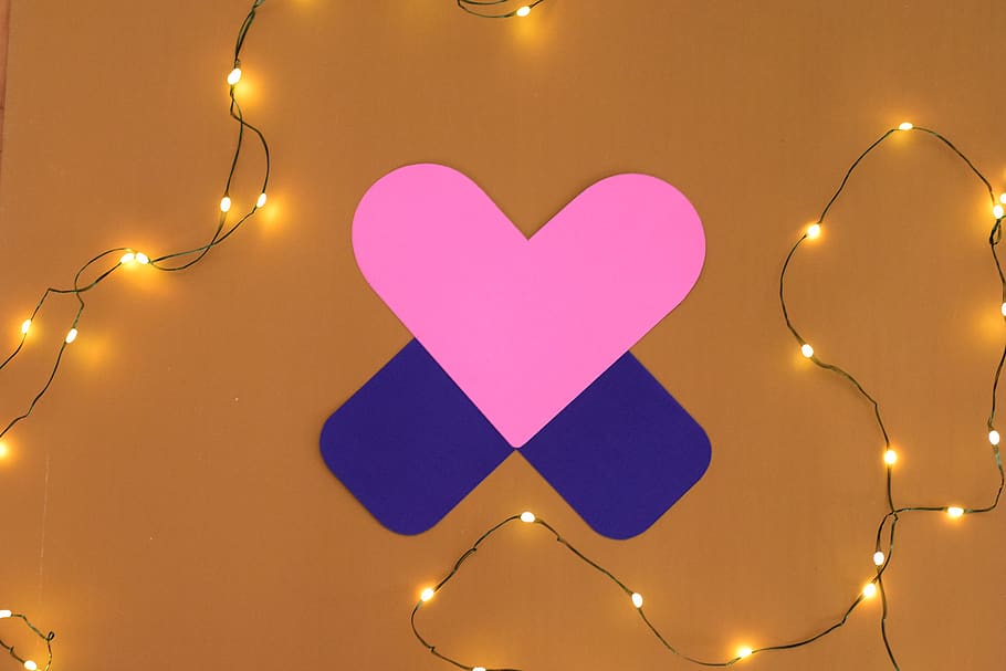 indoors, interior design, heart, lighting, purple, you x ventures HD wallpaper