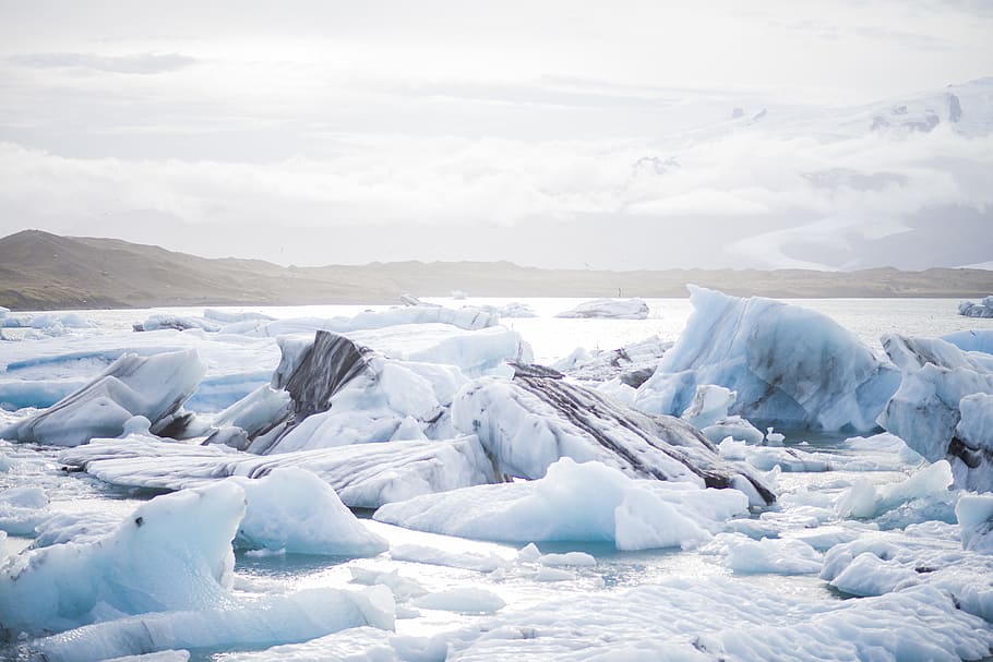 iceberg, cold, snow, landscape, nature, mountain, cold temperature HD wallpaper