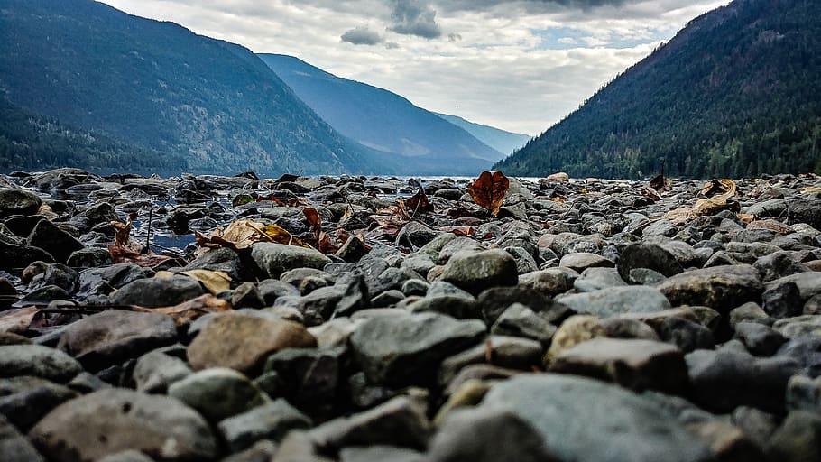Gray and Brown Stone Fragments, daylight, environment, landscape HD wallpaper