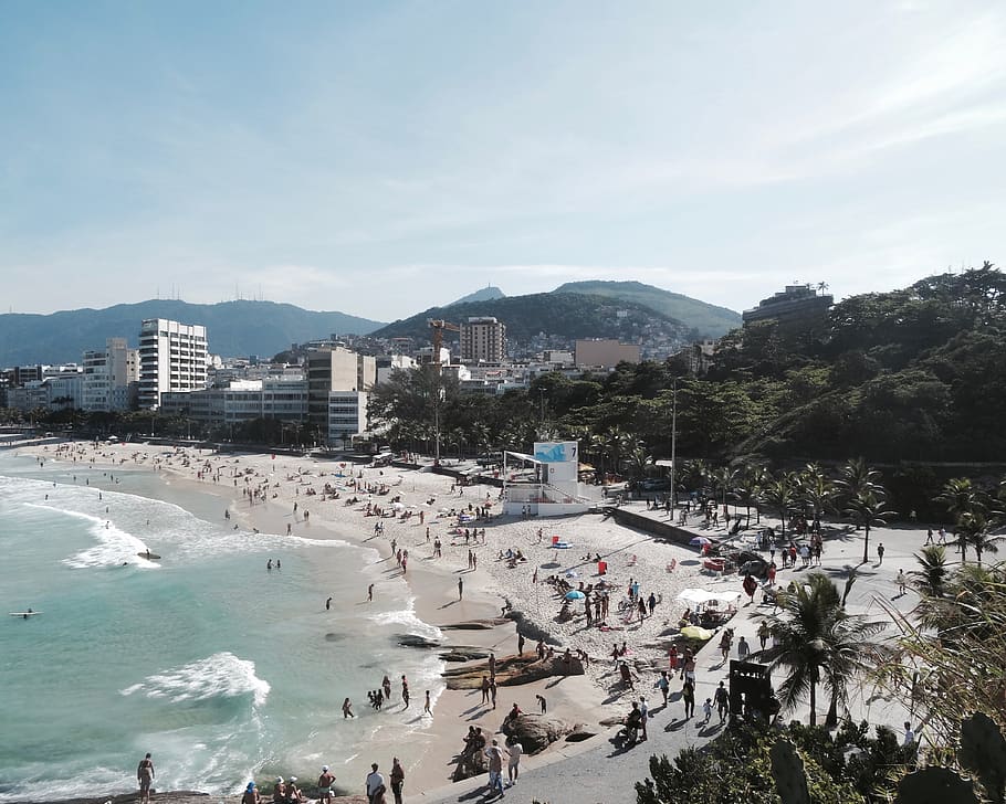 brazil, rio de janeiro, arpoador, water, building exterior HD wallpaper