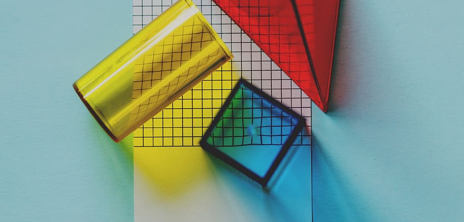 art, background, blocks, blue, close up, colorful, concept HD wallpaper