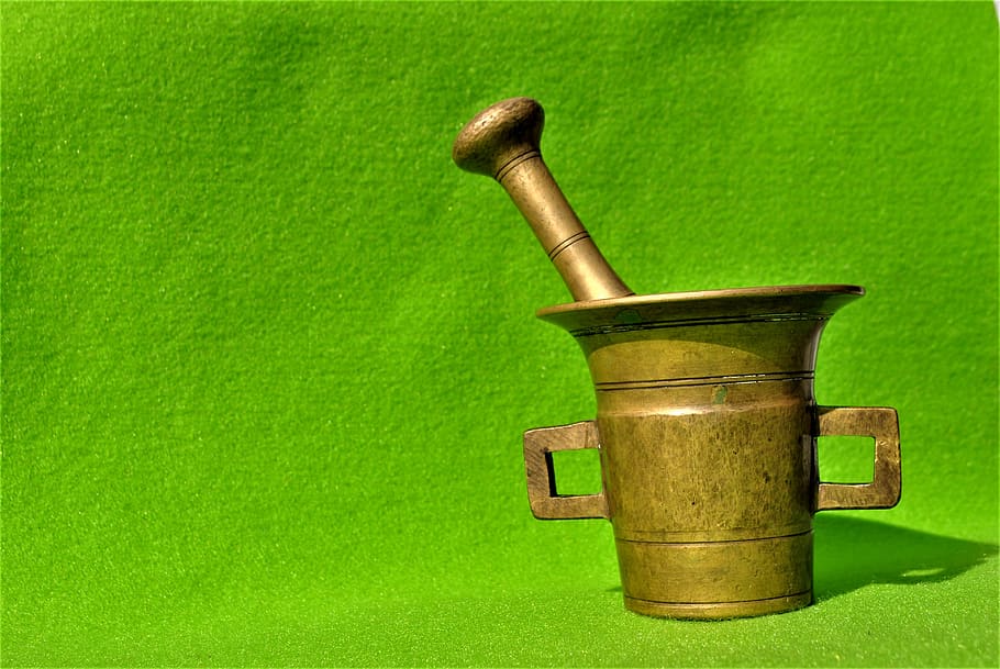 stuff, things, mortar, metal, bronze, green, green color, no people HD wallpaper