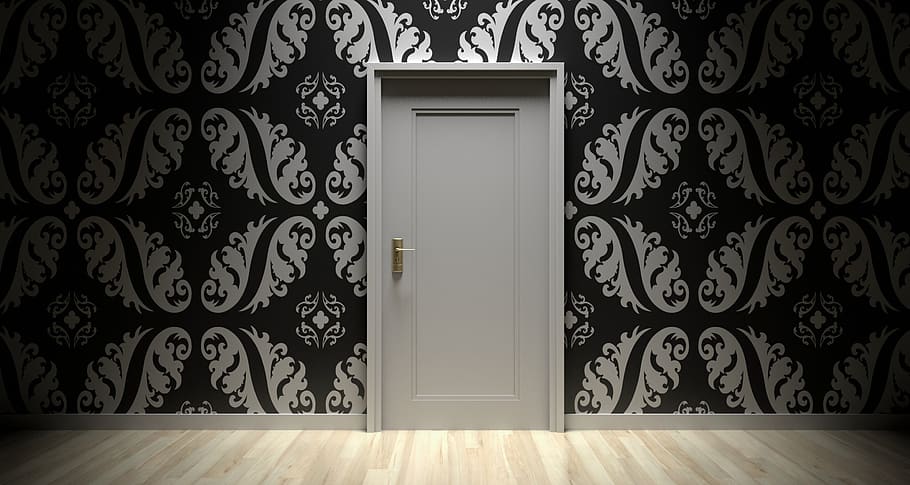 HD wallpaper: door, closed, entrance, room, handle, interior, home, wood |  Wallpaper Flare