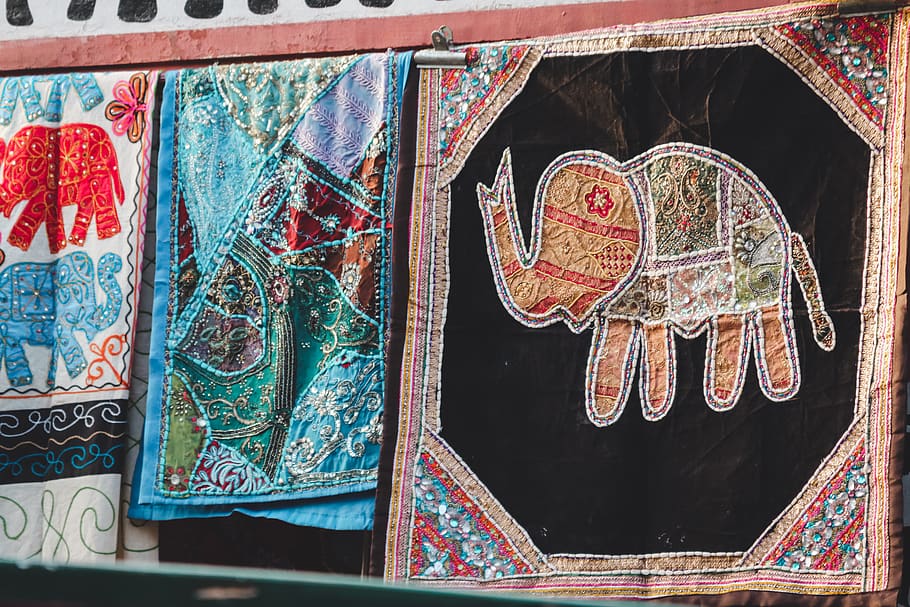 HD wallpaper: elephant-print ,at, jaipur, india, texture, quilt, pattern,  art | Wallpaper Flare