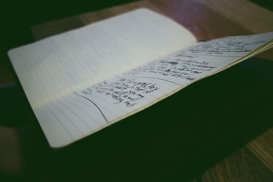 journal, text, paper, still life, indoors, table, publication HD wallpaper