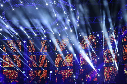 stage light, applauding, atmosphere, audience, celebration HD wallpaper