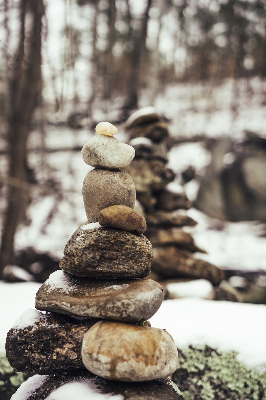 cairn stone, stone - object, zen-like, balance, solid, stack HD wallpaper