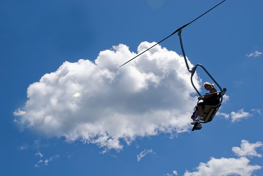 cloud, nuage, rêve, cloud - sky, motion, one person, nature HD wallpaper