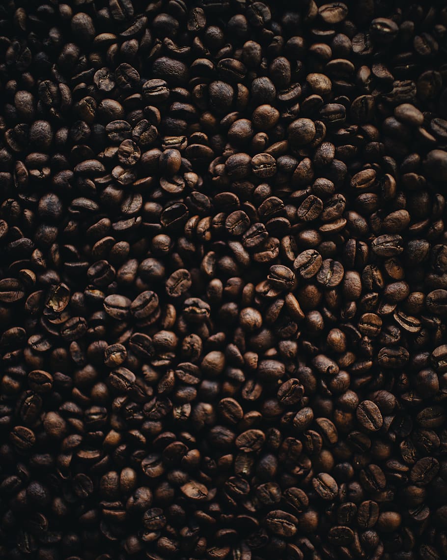 HD Wallpaper Brown Coffee Seeds Coffee Drink Roasted Coffee Bean Large Group Of Objects