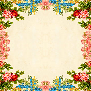 flower, border, background, floral, vintage, roses, bouquet HD wallpaper