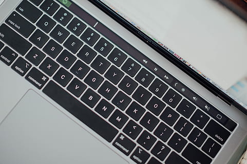 gray and black laptop computer, computer keyboard, electronics HD wallpaper