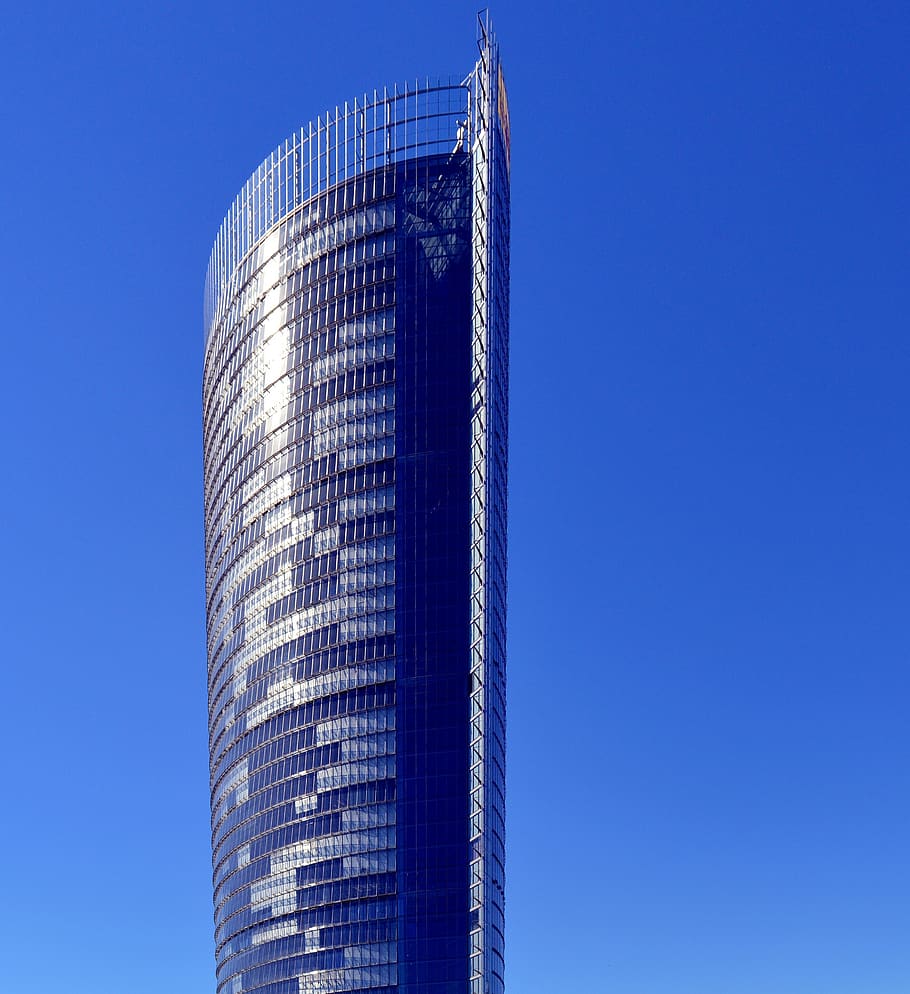 Black Tower, architecture, building, high-rise, low angle shot HD wallpaper