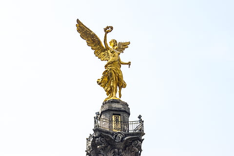 El ángel De La Independencia, Un Símbolo De Ciudad De México Imagen de  archivo - Imagen de america, vacaciones: 128071709