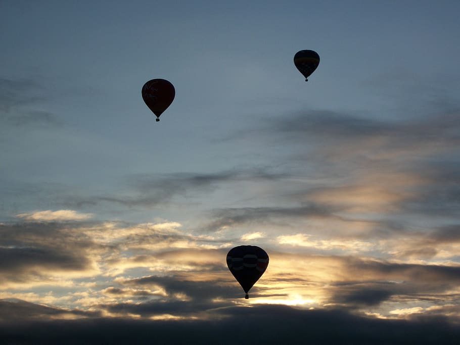 united states, albuquerque, sky, air vehicle, flying, hot air balloon