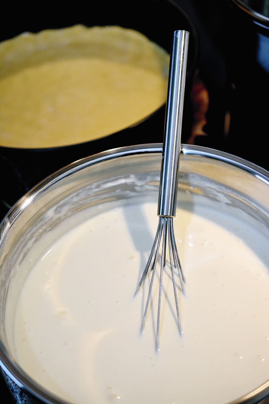 dough, cake mix, bake, whisk, stir, quark, cheesecake, preparation HD wallpaper