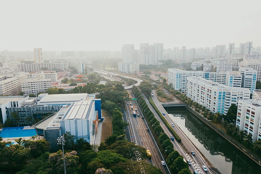 city during daytime, nature, landscape, outdoors, scenery, urban HD wallpaper