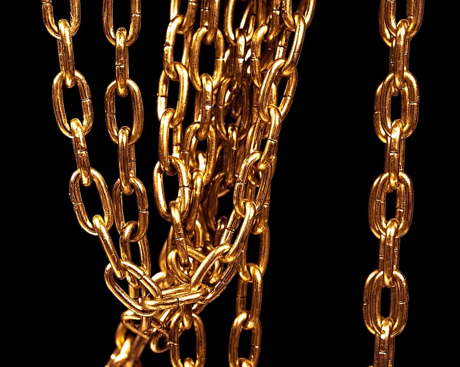 chain, close-up, concept, decoration, detail, golden, heavy HD wallpaper