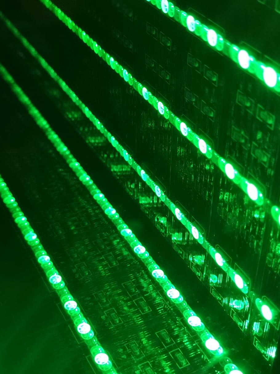 light, led, laser, spotlight, lighting, clock, digital clock, HD wallpaper