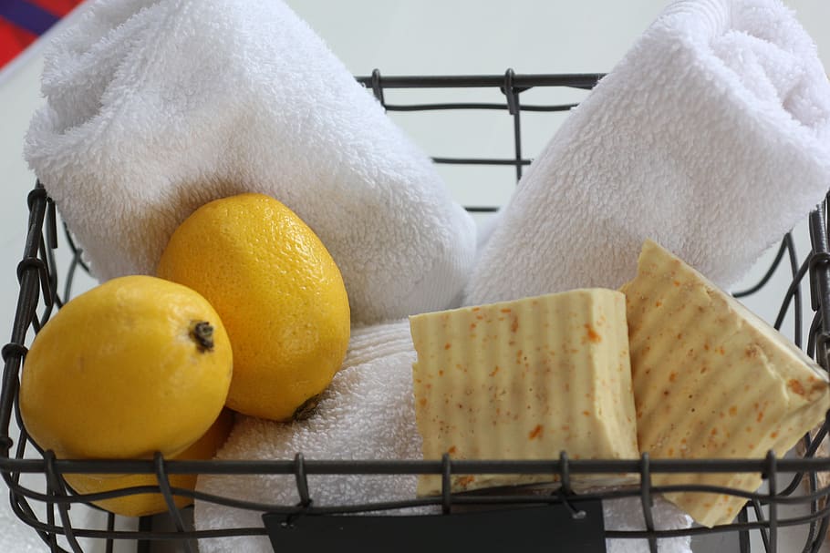 food, lemon soap, coconut oil soap, citrus, healthy, fruit, HD wallpaper