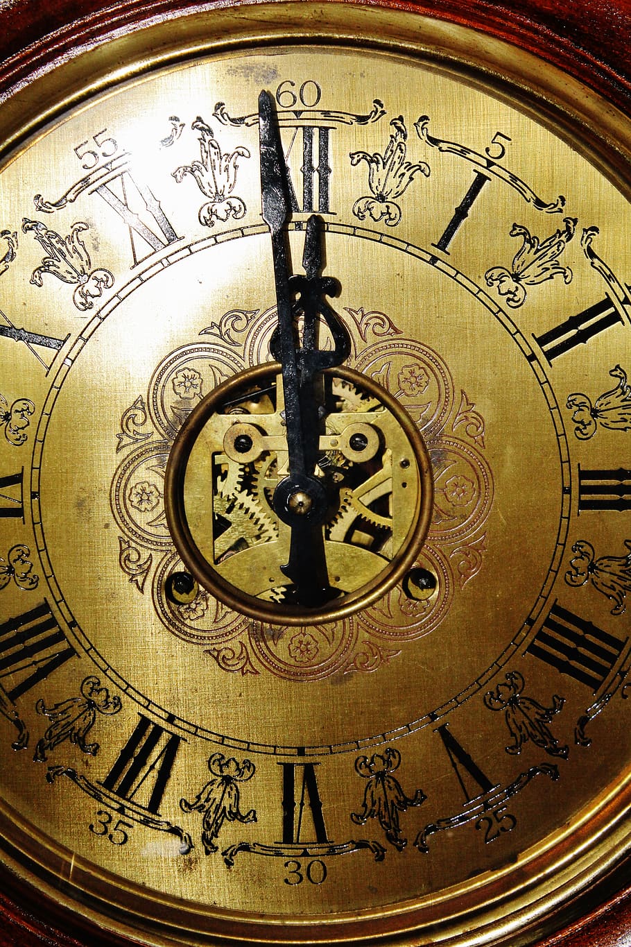 object, clock face, time, antique, roman numeral, no people HD wallpaper