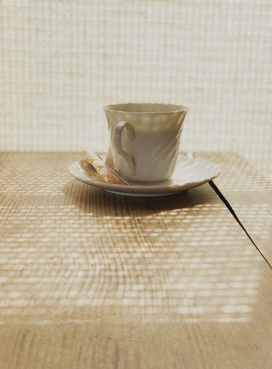 coffee, cup, drink, espresso, cafe, light, mug, saucer, crockery HD wallpaper