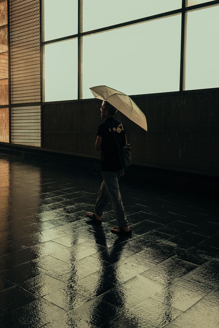 man walking while holding umbrella, person, human, kuala lumpur, HD wallpaper
