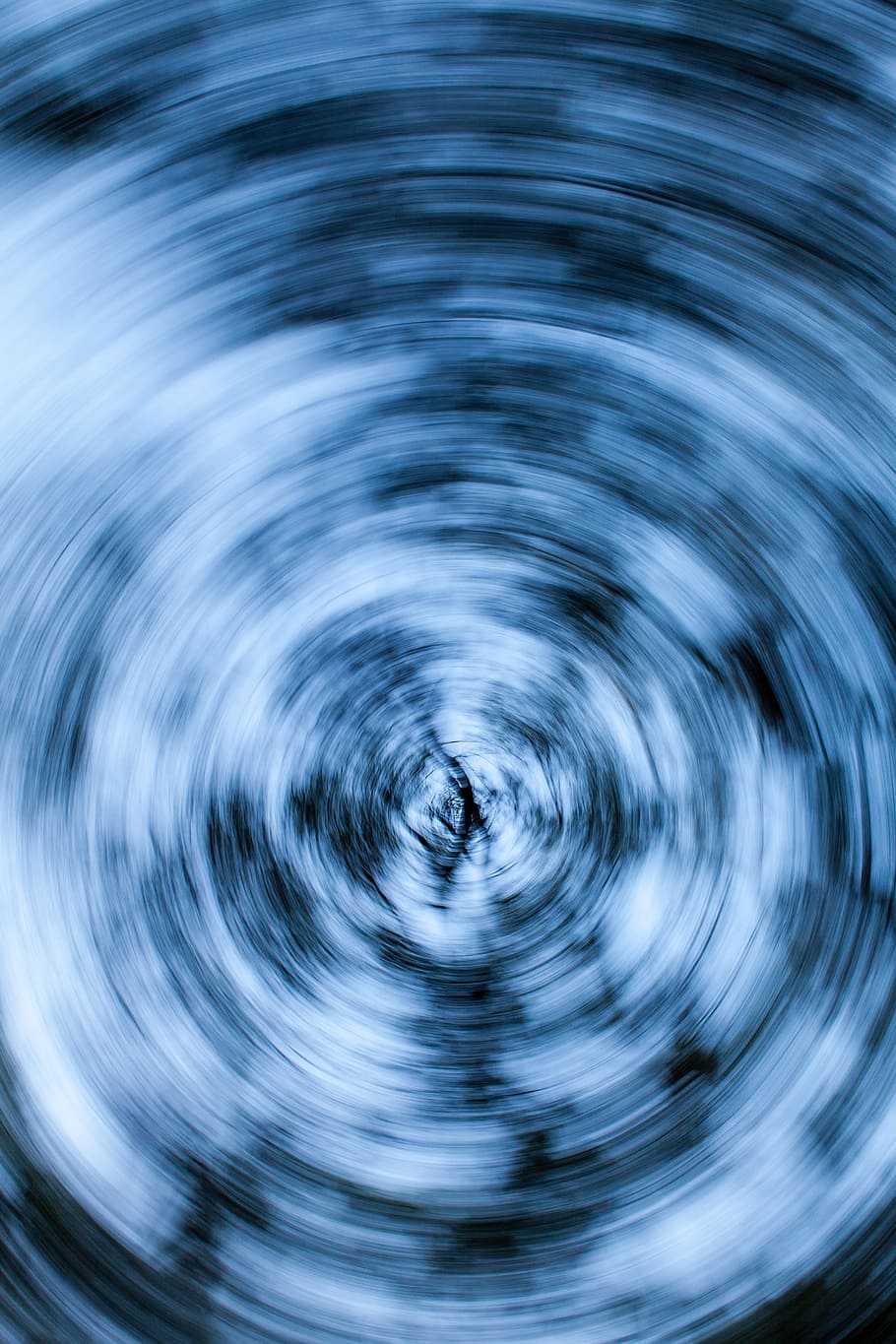 tree, blue sky, circular, nature, movement, forest, photoholgic HD wallpaper